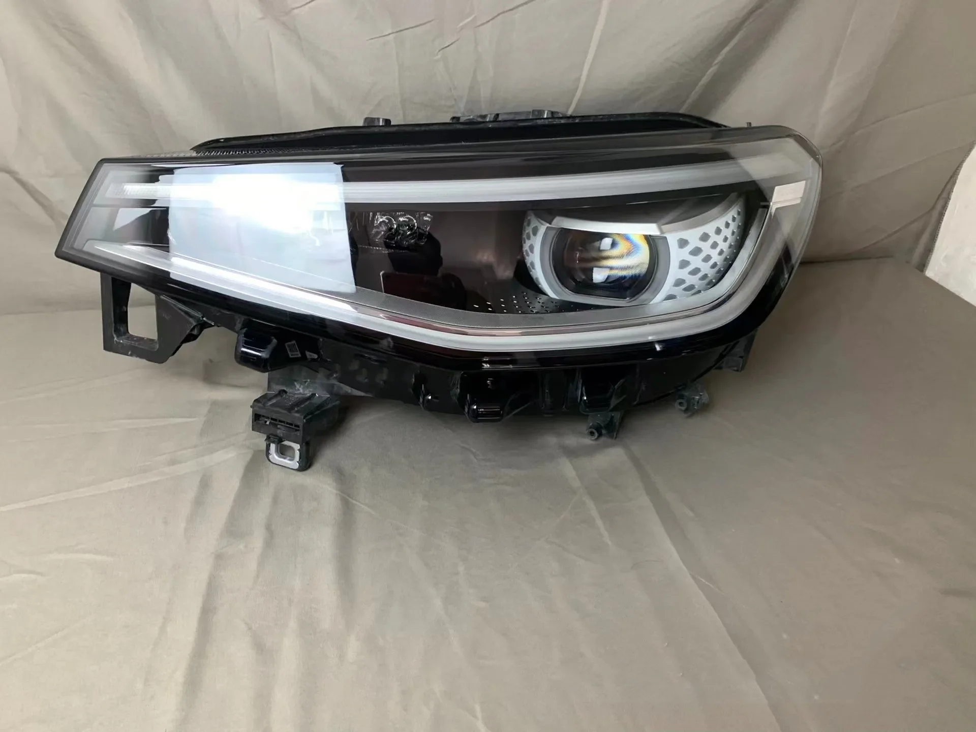 سيارة الجبهة Led المصباح النهار تشغيل DRL رئيس مصباح منخفض عالية شعاع بدوره إشارة لفولكس واجن فولكس فاجن ID.4 CROZZ #5