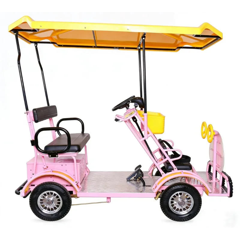 Electric Sightseeing Car-Four-Wheel Parent-Child Shared Use Scenic Area Rental Smart Tour Cart