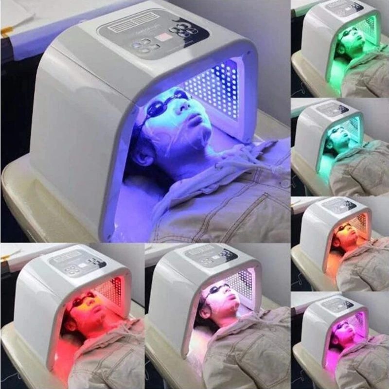 LED Face Mask 7 Color Light Therapy Photon  Beauty Machine PDT Photodynamic Skin Tightening Facial Mask For Back Acne Anti-Aging