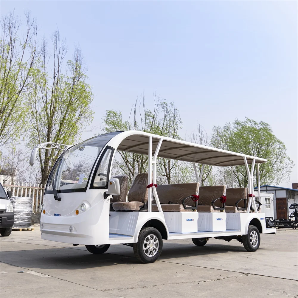 10 Seater Electric Sightseeing Car Scenic Shuttle Park Commute Direct Factory Supply 72V Customizable