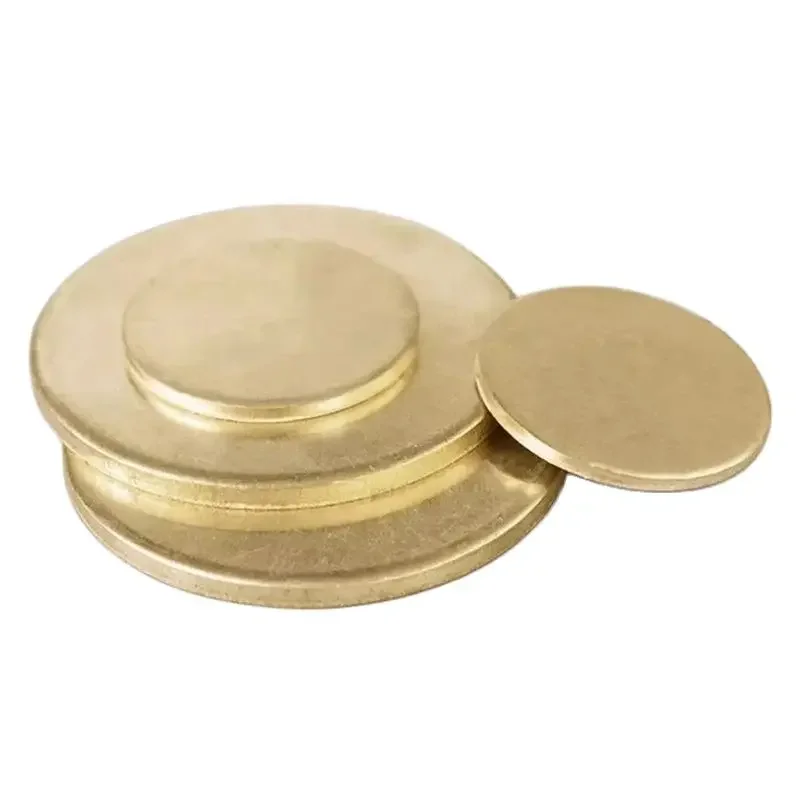 Brass Sheet Round Solid Disc Yellow Plate