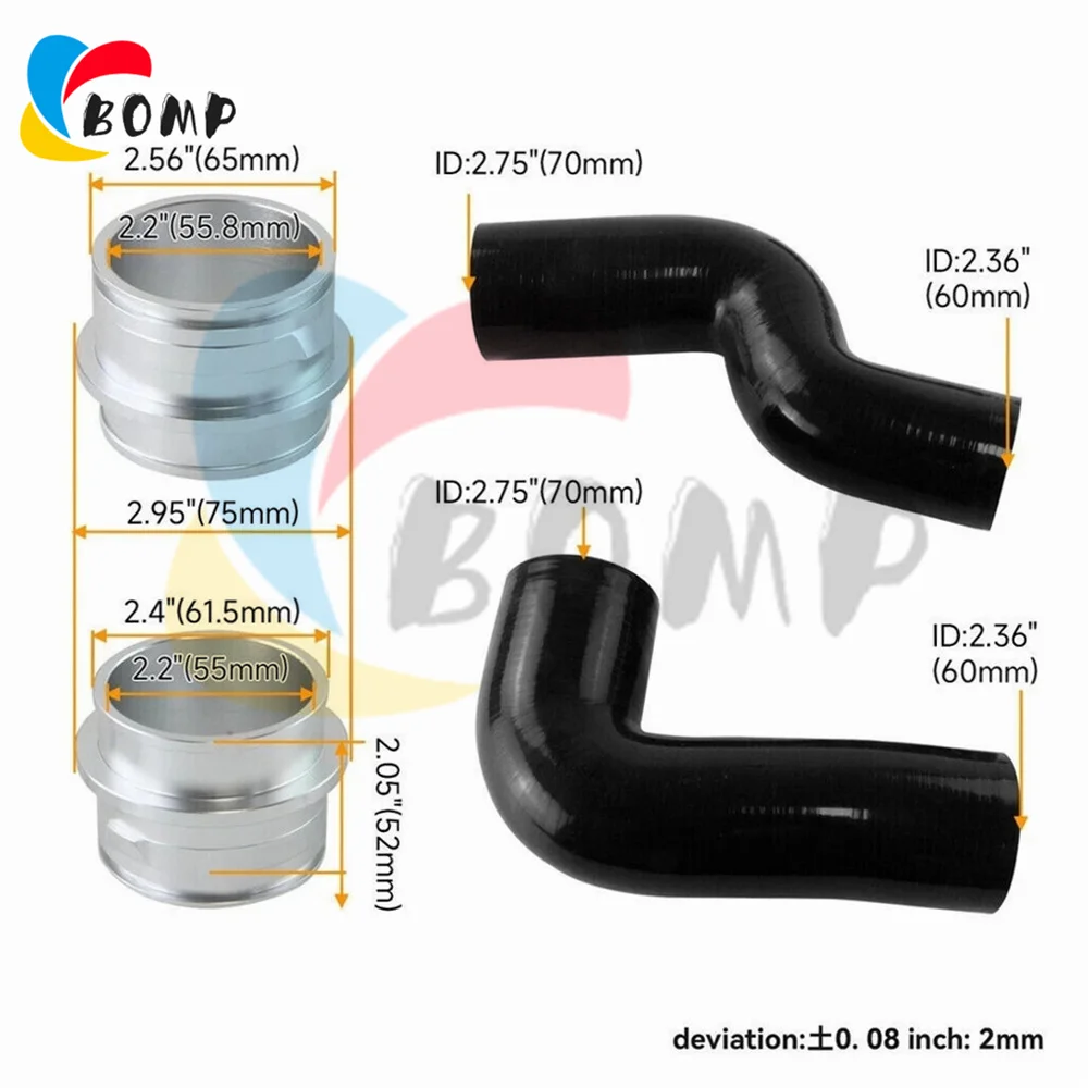 

Подходит для 08-13 VW Golf GTI 2.0T FSI MK5 MK6 и AUDI A3/S3 8P силиконовый впускной шланг интеркулера