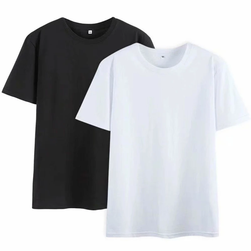 Men's Casual T-shirts Summer Quick Dry Breathable Round Neck Short Sleeve Elastic Outdoor Training Hiking Run T-shirts