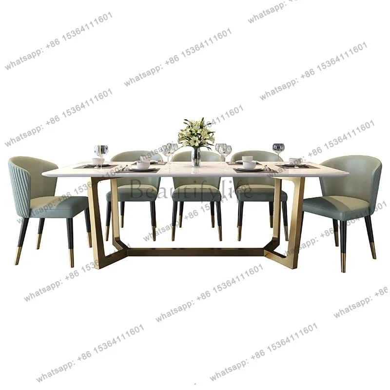 

Person Dining Table Design Gold Legs Living Room Dining Table Restaurant Stainless Steel Mesas De Comedor Furniture