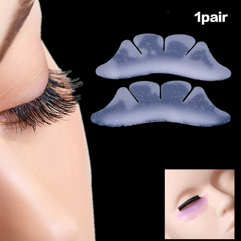 1Pairs Butterfly Shaped Eyelash Perming Pad Lash Extension Supplies Eyelash Extension Lash Lifting Silicone Perm Pad