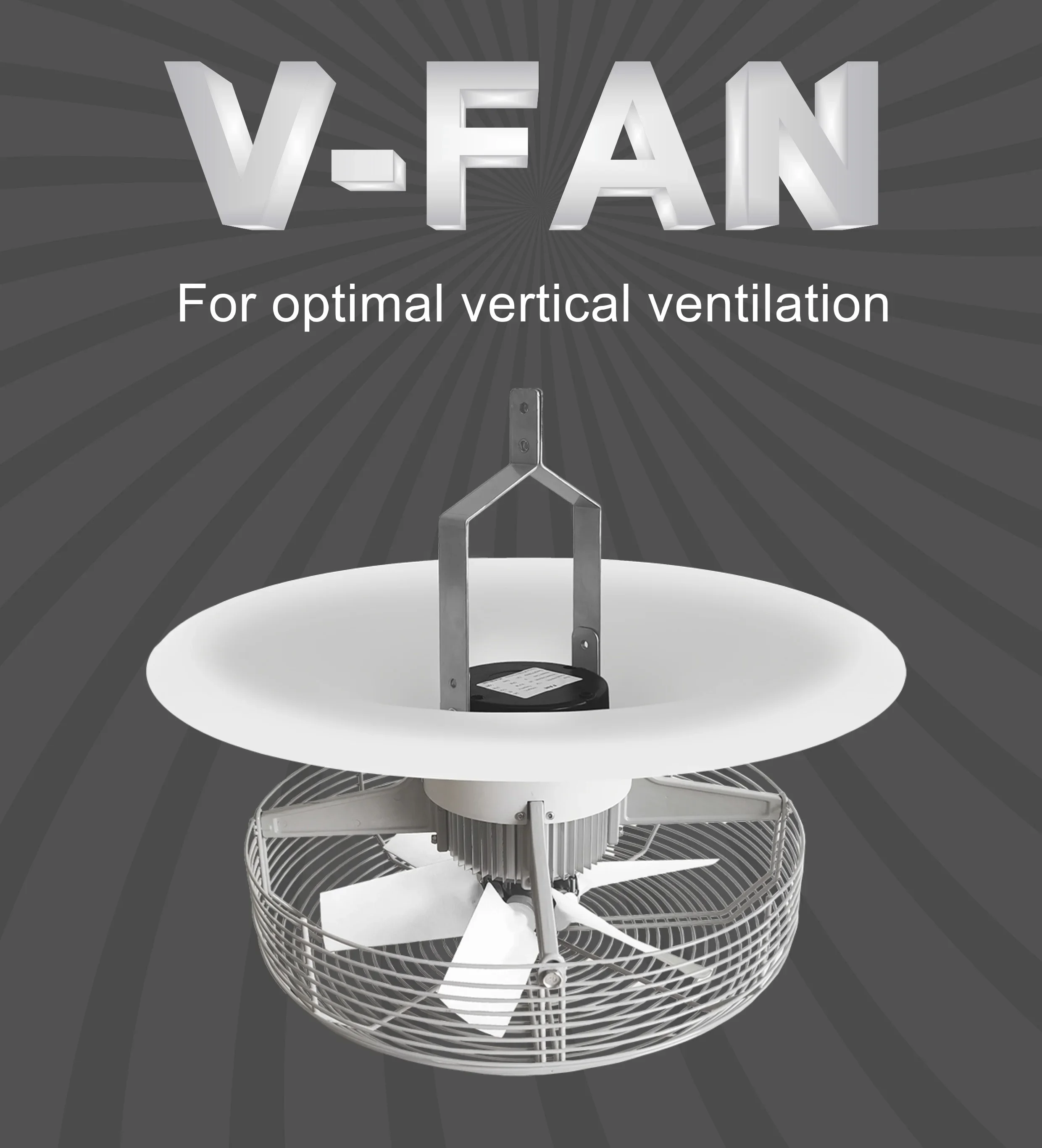 Ventilador Axial hidropónico multiventilador, ventilación Vertical para circulación de aire de invernadero