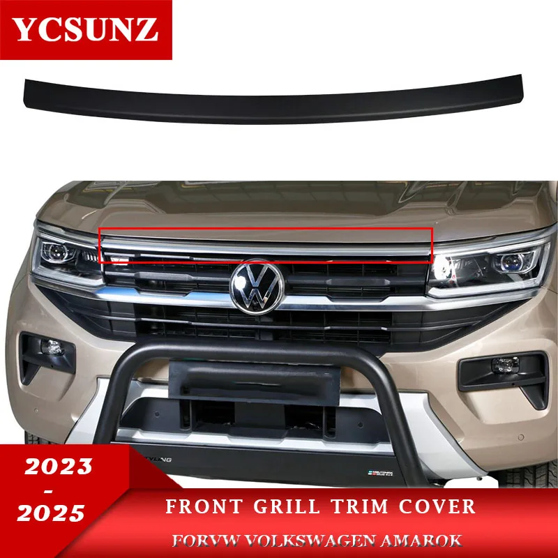 

ABS Front Grill Trim For VW Volkswagen Amarok 2023 2024 2025 Double Cabin Car Accessories YCSUNZ