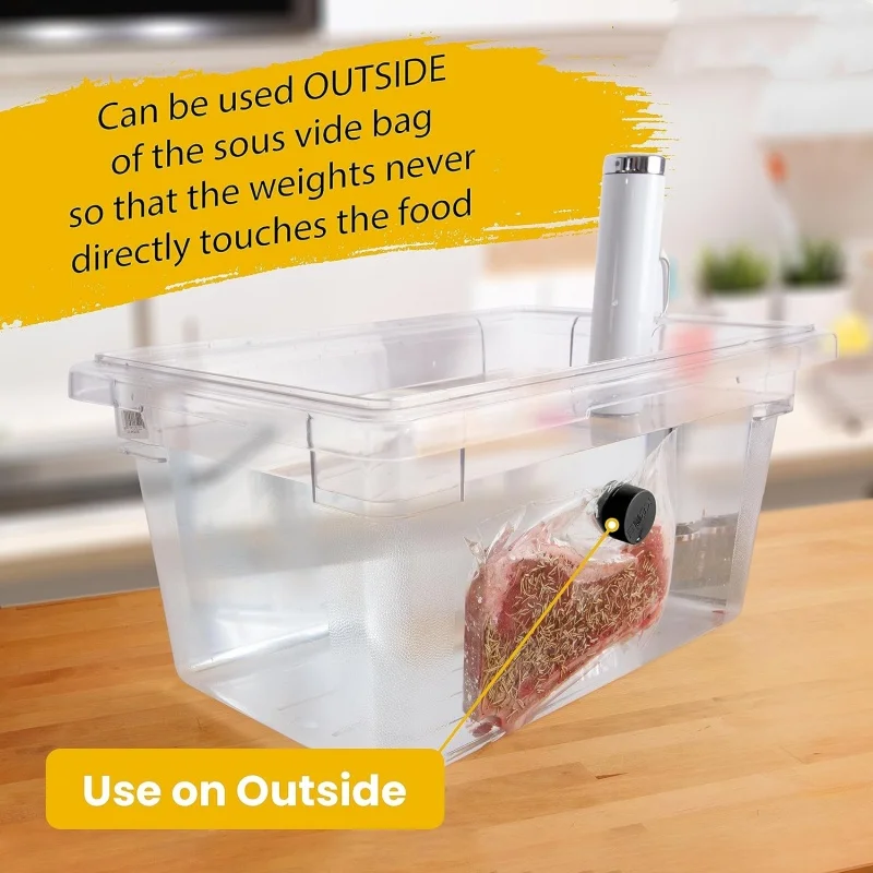 8 قطعة Sous Vide مغناطيس مرجح قوي مغناطيس آمن للطعام ملحقات طباخ بطيء إبقاء الحقائب مغمورة بالكامل في الحاويات
