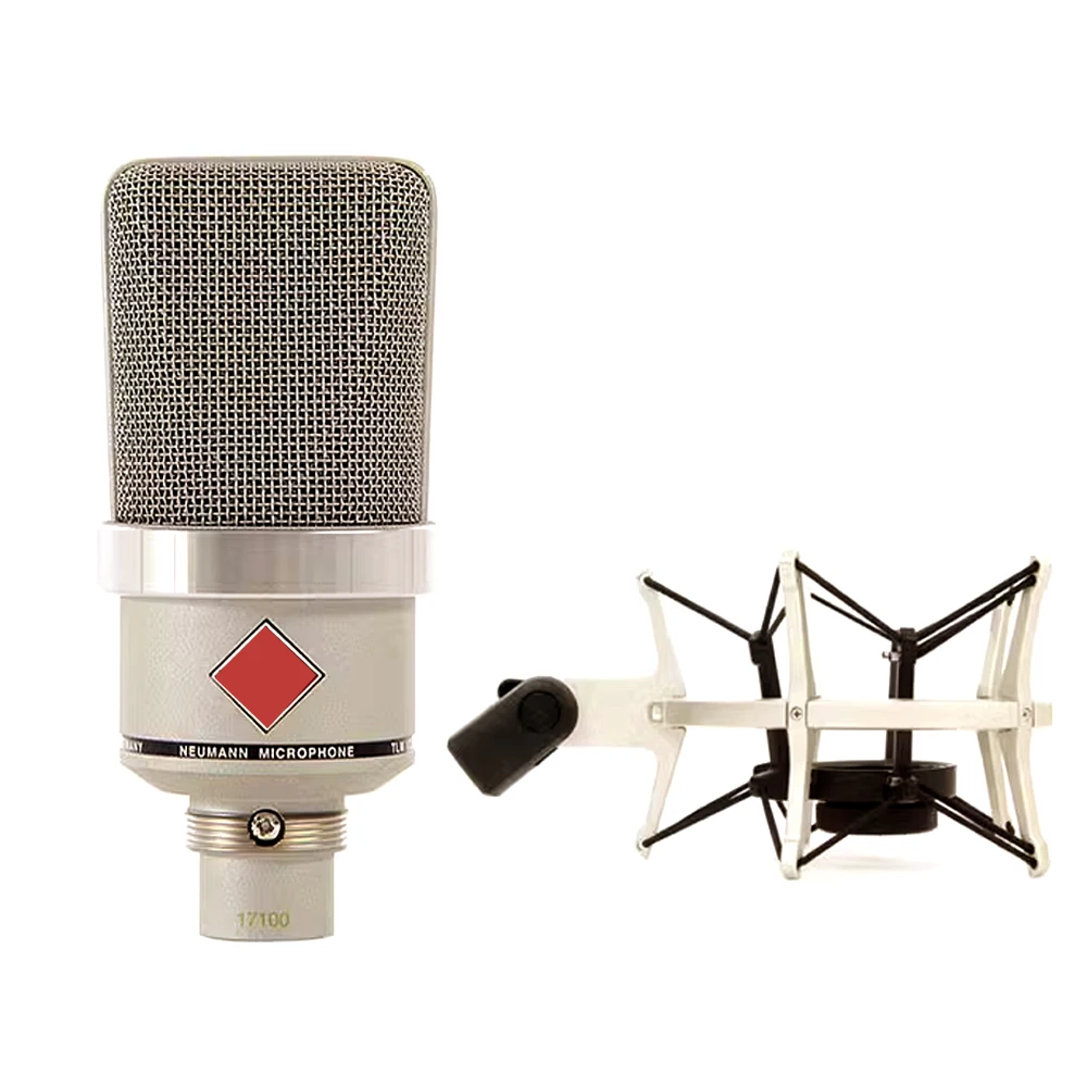 TLM 102 Recording Condenser Microphone for Studio Professional Studio in Wired Singing Studios,Metal microphone podcast mic