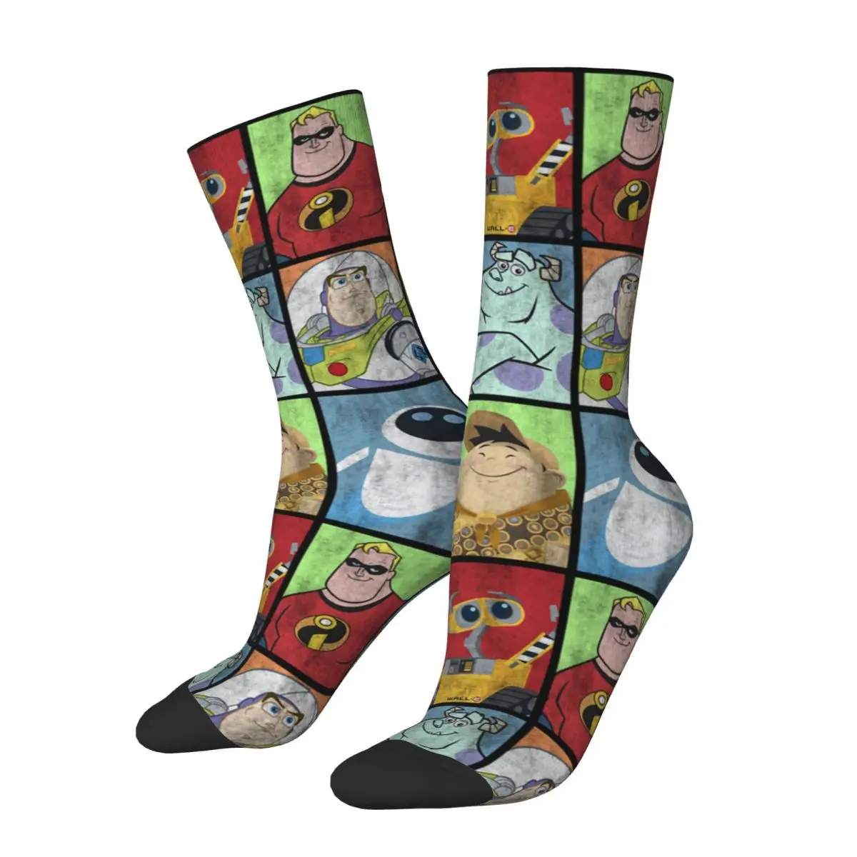 Happy Funny Male Men Socks Hip Hop Panels Toy Story Sock Polyester Buzz Lightyear Graphic Women Sock Spring Summer Autumn Winter