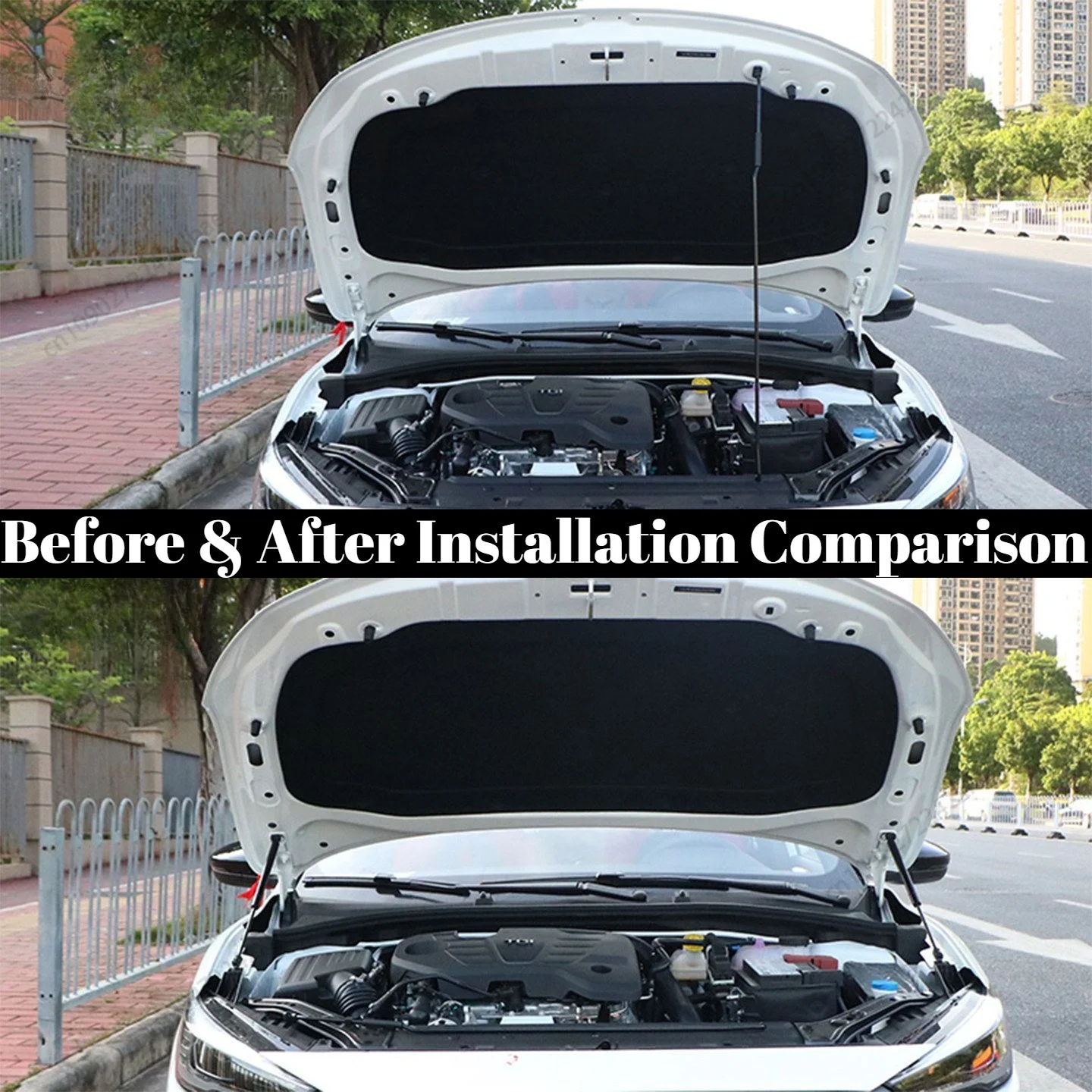 Custom Hydraulic Support Rod for Front Trunk Storage Box, Engine Hood Modification Accessory, Fits MG S5 EV 2025-2026