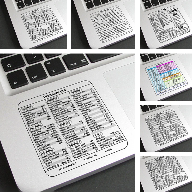 Windows PC stiker Keyboard referensi untuk Macbook, Stiker Keyboard referensi komputer PC