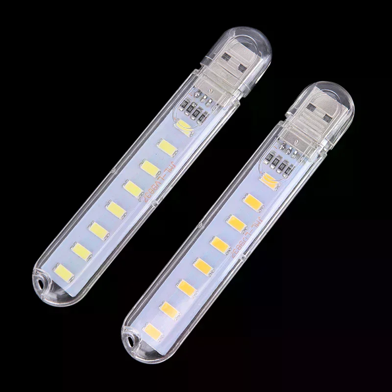 High Quality Mini Led Portable 5v 8 Led Usb Lighting Computer Mobile Power Lamp Night Light for Electronic Equipment Repair