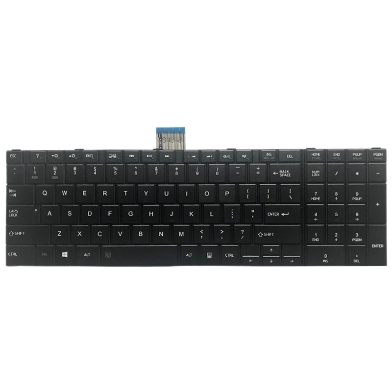 Teclado versão dos EUA para Toshiba Satellite C850 C850D C855 C855D L850 L850D L855 L855D L870 L870D