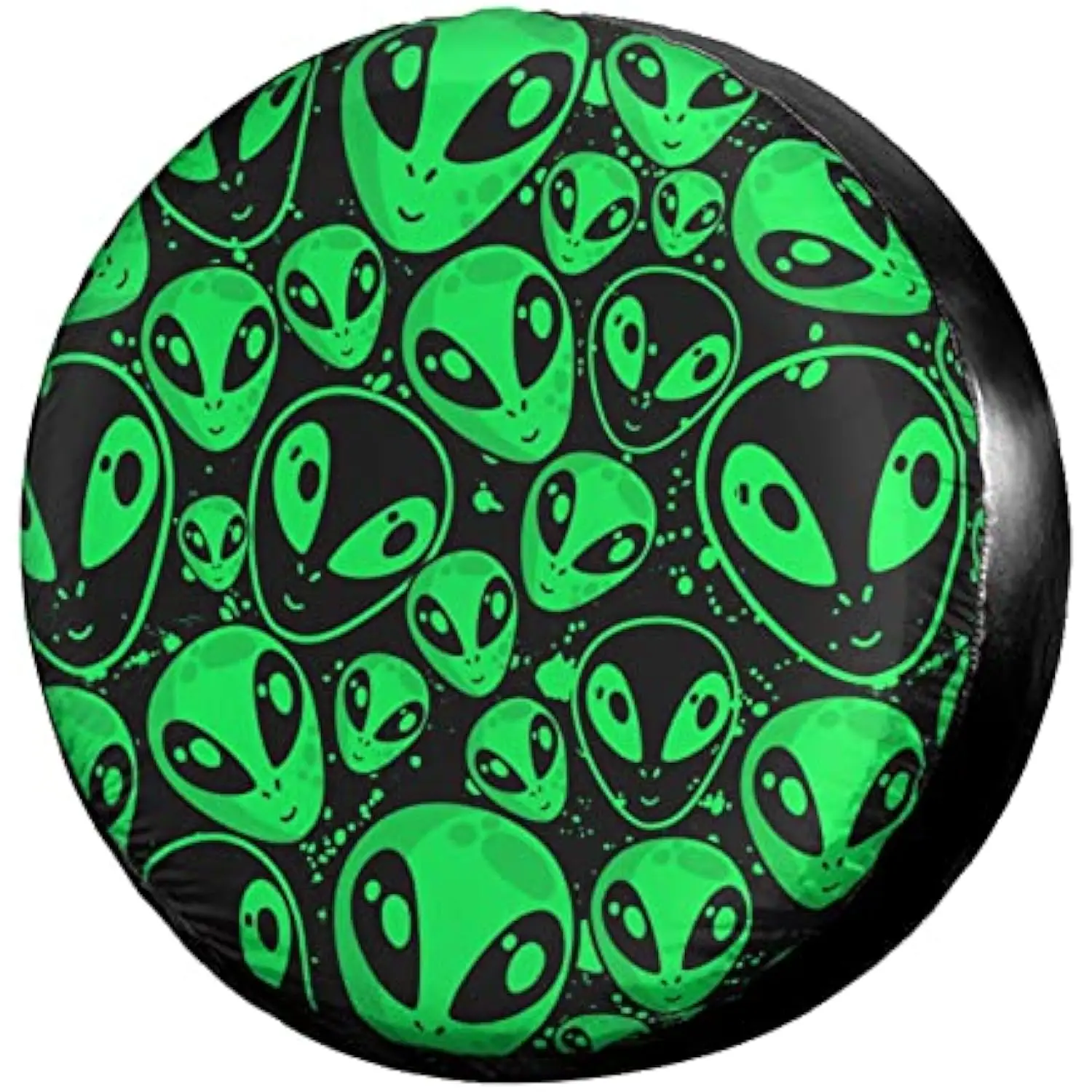 

Чехол для запасного колеса с рисунком инопланетян, из полиэфирного волокна, пылезащитный, для автодомов, внедорожников, грузовиков, кемперов, прицепов