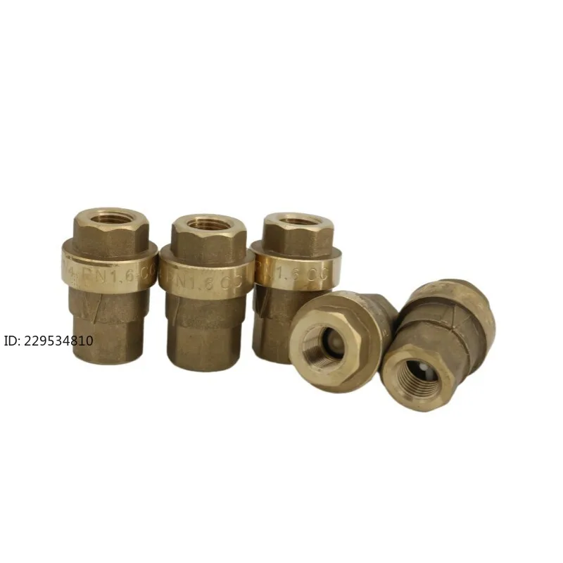 Check valve 2104100094 air compressor oil return check valve two internal thread all copper valve  1pcs