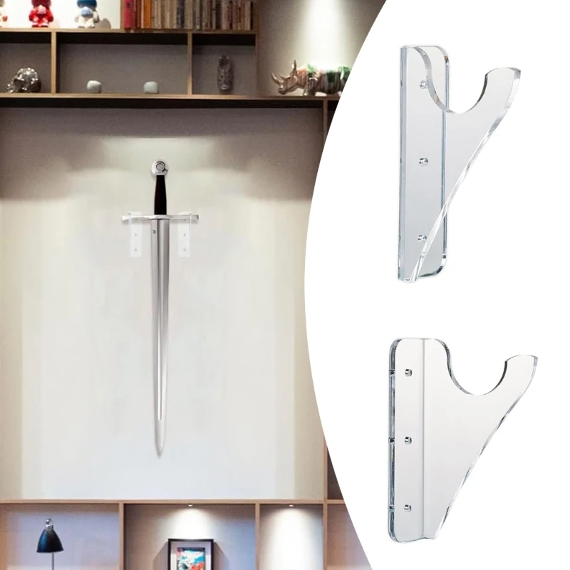 Practical Wall Mounted Swords Holder Convenient Light Sabers Wall Storage Shelves Sturdy Display Rack for Collectors