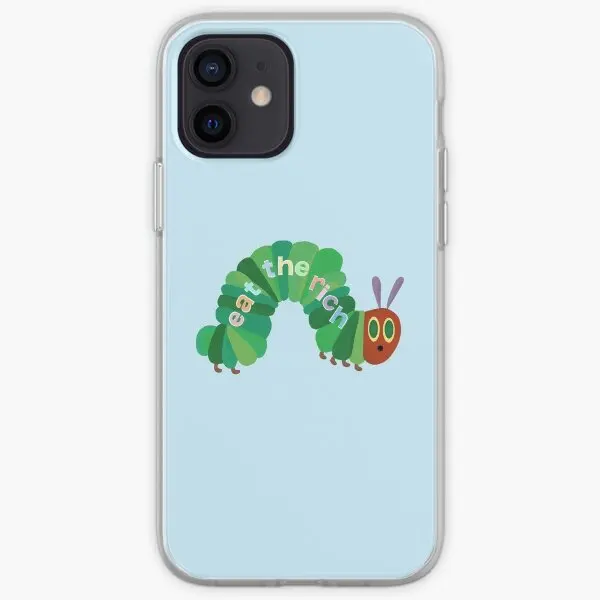 Eat The Rich Hungry Caterpillar Iphone T  Phone Case Customizable for iPhone X XS XR Max 6 6S 7 8 Plus 11 12 13 14 Pro Max Mini