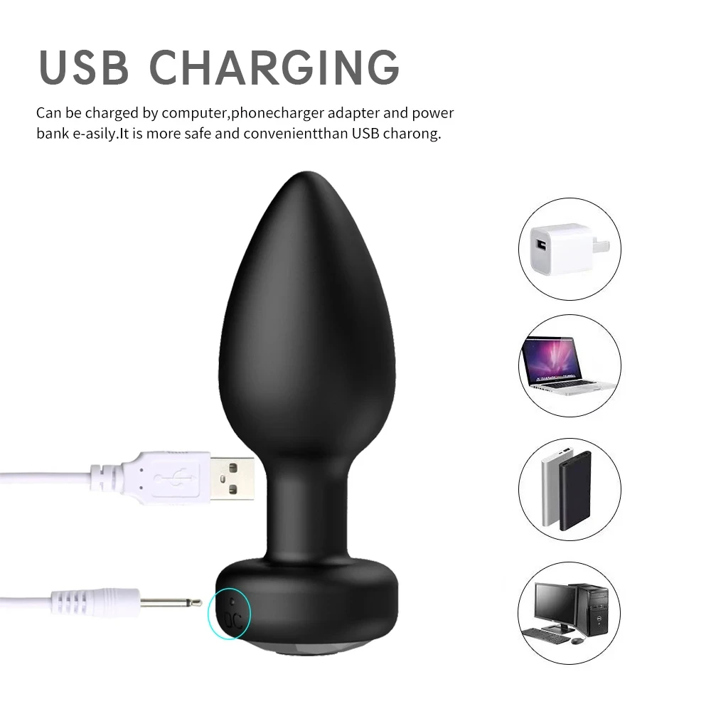 10 Speeds Anal Plug Vibrator Remote Control Men Prostate Massager Female Masturbator Adult Sex Toys for Women Men Gay Anal Plug - Image 4