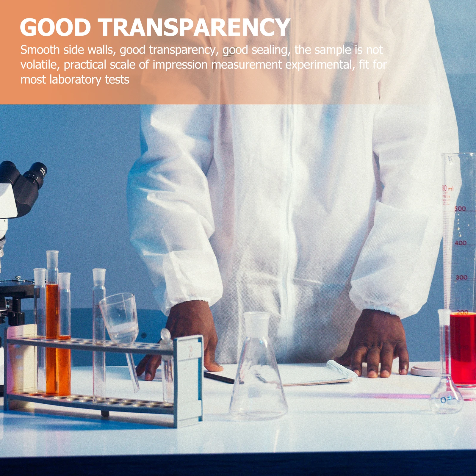 

25pcs 15ml Conical Bottom Tubes Transparent Plastic Lab Test Supplies Precise Measurement Vials Screw Cap Design