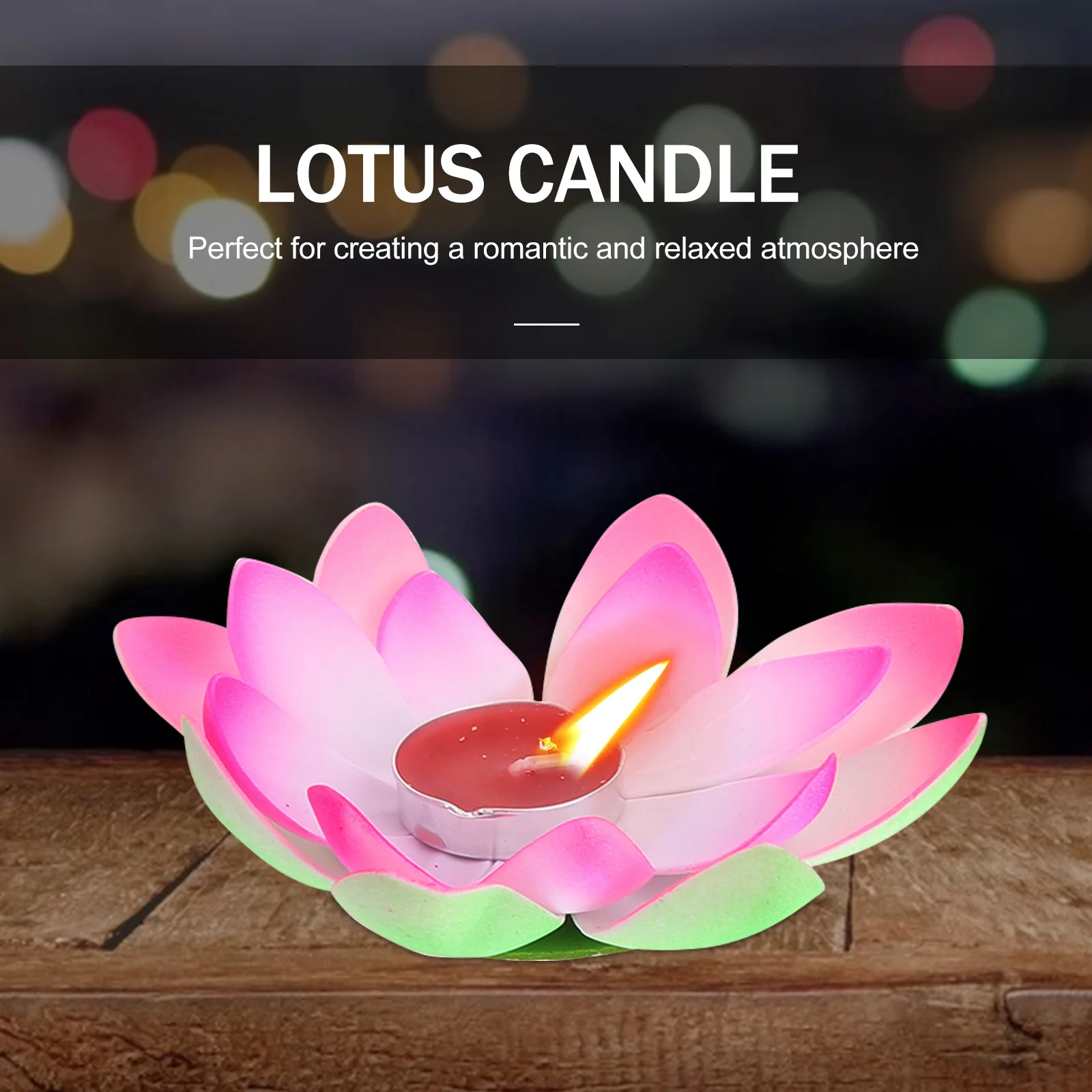 

5Pcs Decorative Lotus Light Bright Color Safe Material for Festival Party Home Decor Wedding Celebration Ornament