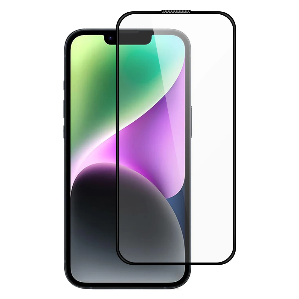 TOTU AB-058 para iPhone 14 Protector de pantalla Impresión de seda Vidrio templado Película transparente antipolvo