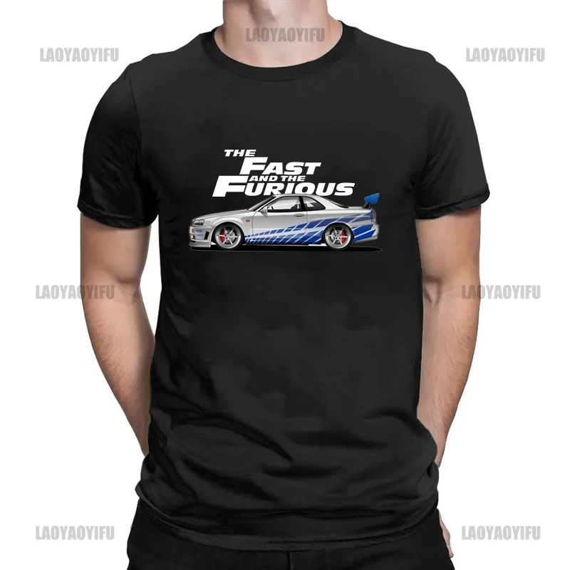 

2024 Hot Sale Summer 100% Cotton The Fast and Furious Men's T-Shirt Fashion Short Sleeve Cool Tee Hip Hop Streetwear T-shirt