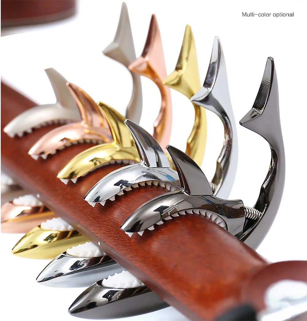 Universal Guitar Capo Personality Shark Zinc Alloy Capo for ALL Acoustic Guitar Electric Guitar