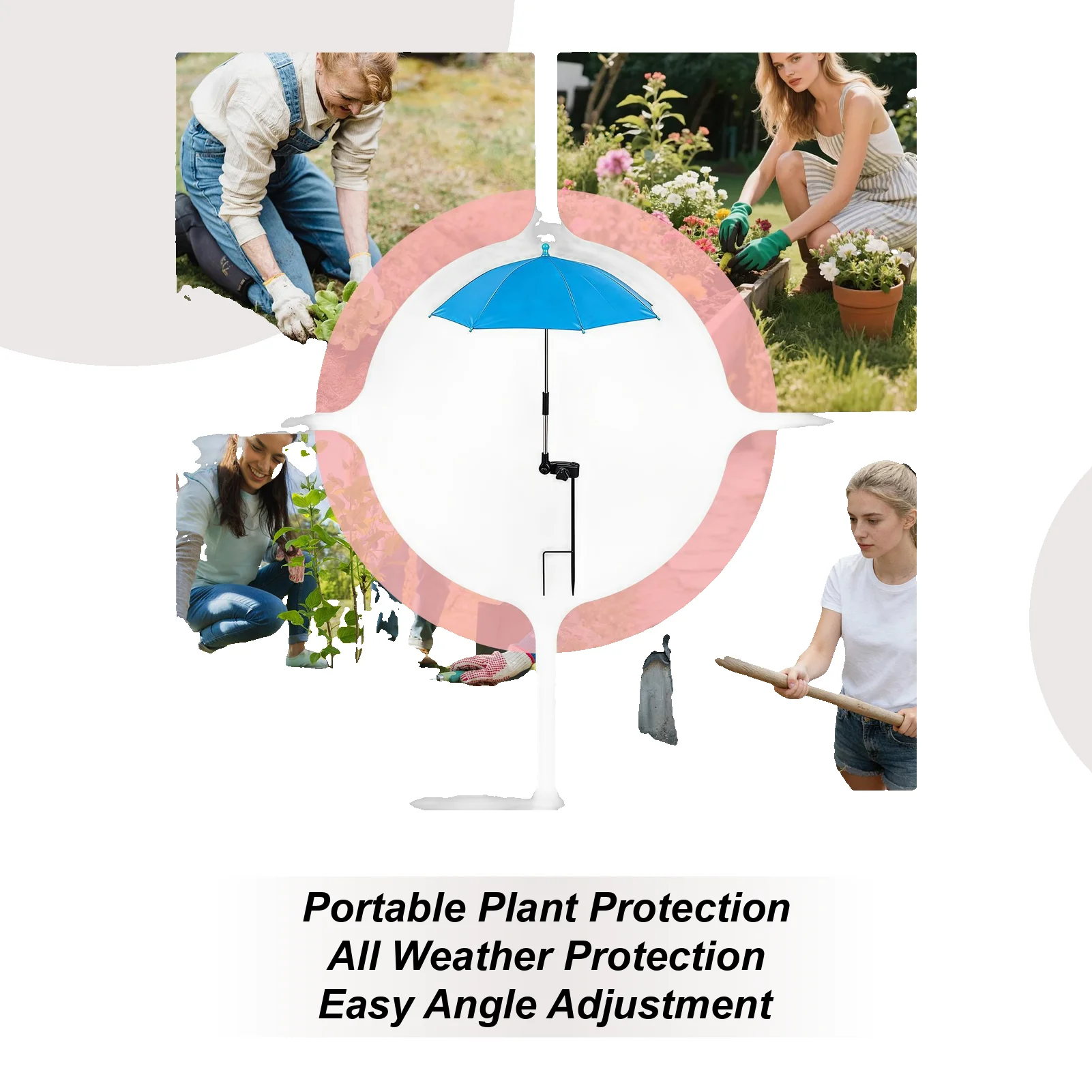 

Зонт для цветов с вращением на 360 градусов, защита от УФ-излучения, навес для садовых растений, теневой зонт для грядок, двора, фермы, заднего двора, газона