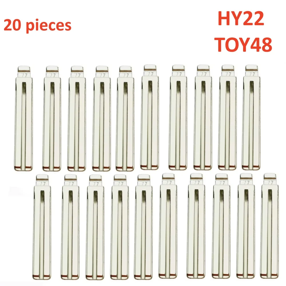 10 20 Stück ungeschnittenes Metall Nr. 77 77 # HY22 TOY40 TOY48 für Hyundai Kia Lexus Toyota Schlüsselblatt für KD keydiy xhorse VVDI fernbedienungen univer