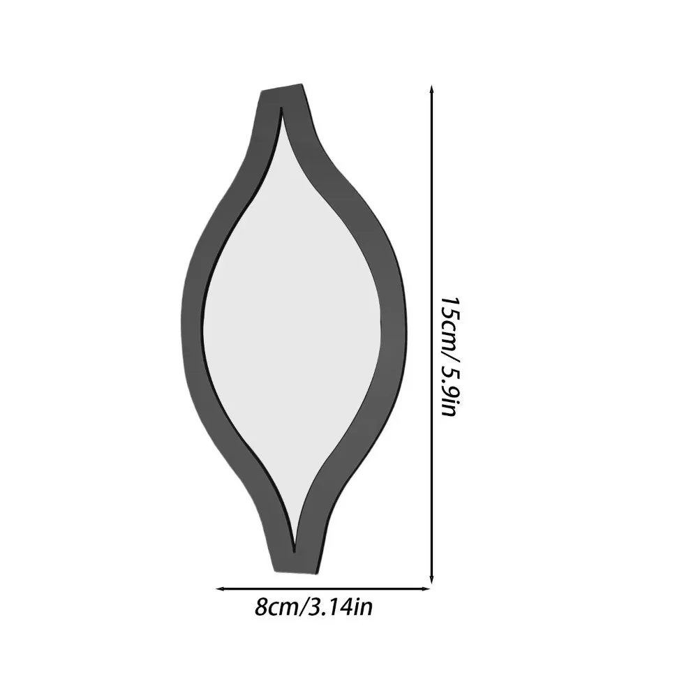 Acrylic Material Mirror Wall Sticker Golden Color Removable Water Drop Mirror Sticker Self-Adhesive Teardrop Shape