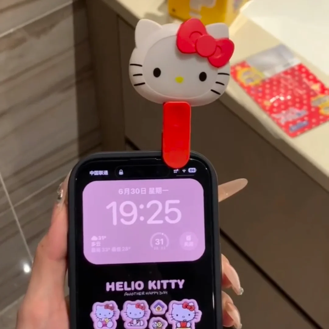 키티 미니 야간 조명 조절 가능한 밝기와 휴대용 메이크업 램프 귀여운 여행 화장대 거울 빛