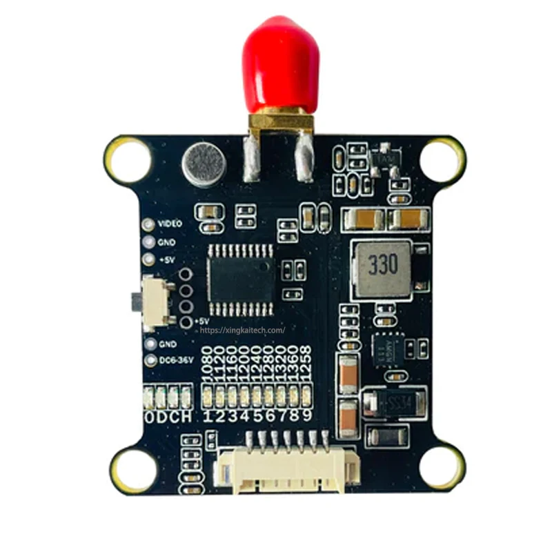 Transmetteur Audio-vidéo FPV 1.3G 1.2G 800mW VTX 1060MHz- 1380MHz pour lunettes FPV RC Drone quadrirotor voitures RC avion