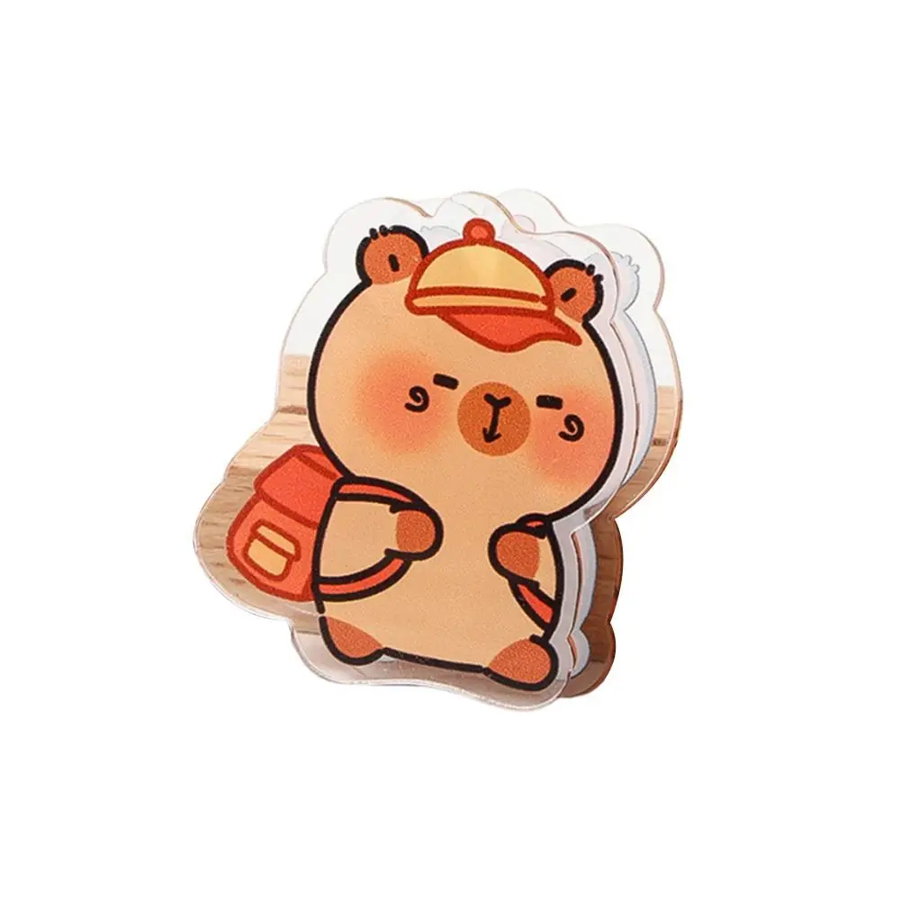 

New Acrylic Capybara Note Holder Office Supplies Cute Guinea Pig Folder School Supplies Cartoon File Folder