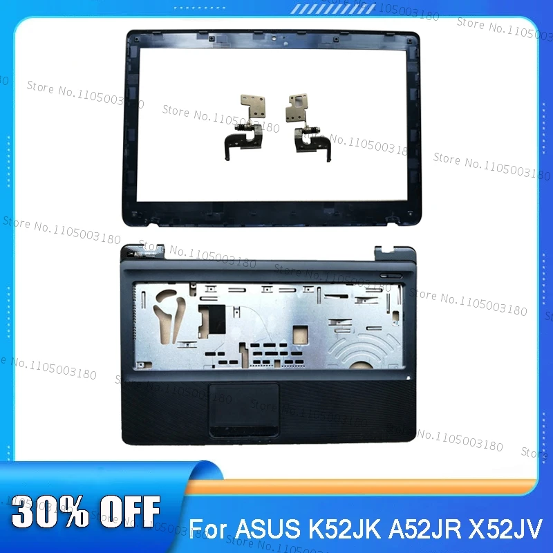 Para ASUS K52JK A52JR X52JV A52J K52 A52 X52 K52JE X52F X52J cubierta trasera LCD para portátil/marco frontal/reposamanos/funda/bisagras de repuesto