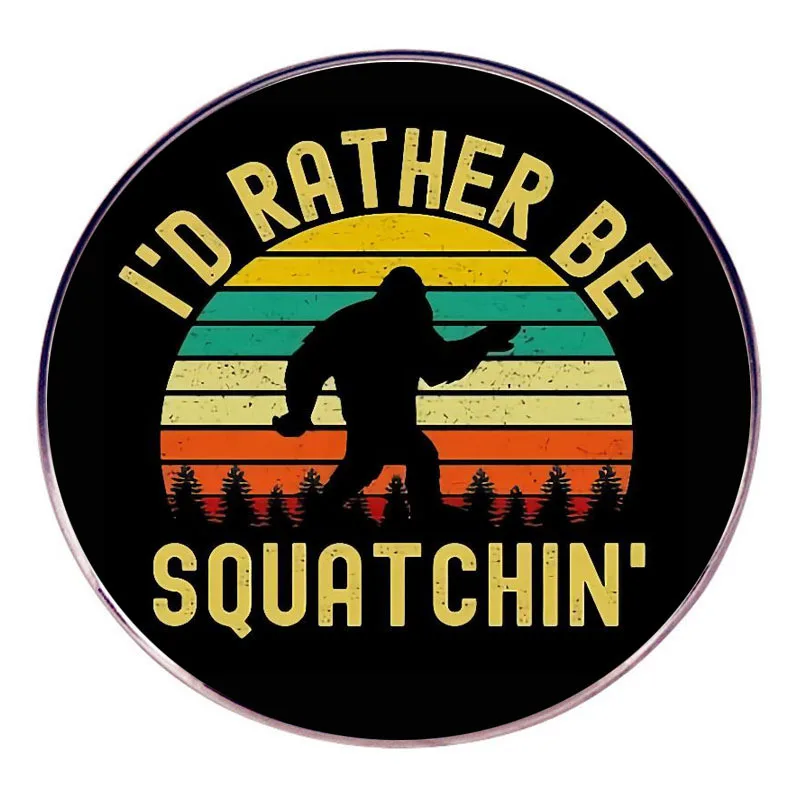 Bigfoot إقتباس بروش الكرتون شارة معدنية الإبداعية الإنجليزية إلكتروني اكسسوارات الملابس بروش الملحقات #6