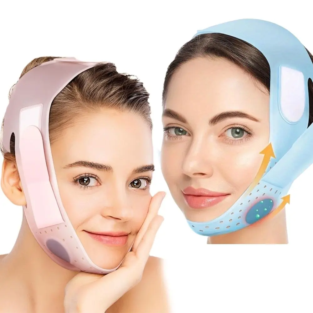 Nuova cinghia per il viso riutilizzabile, cerotto per il rafforzamento del viso, maschera a linea V, cintura a forma di V, strumenti per la cura della pelle