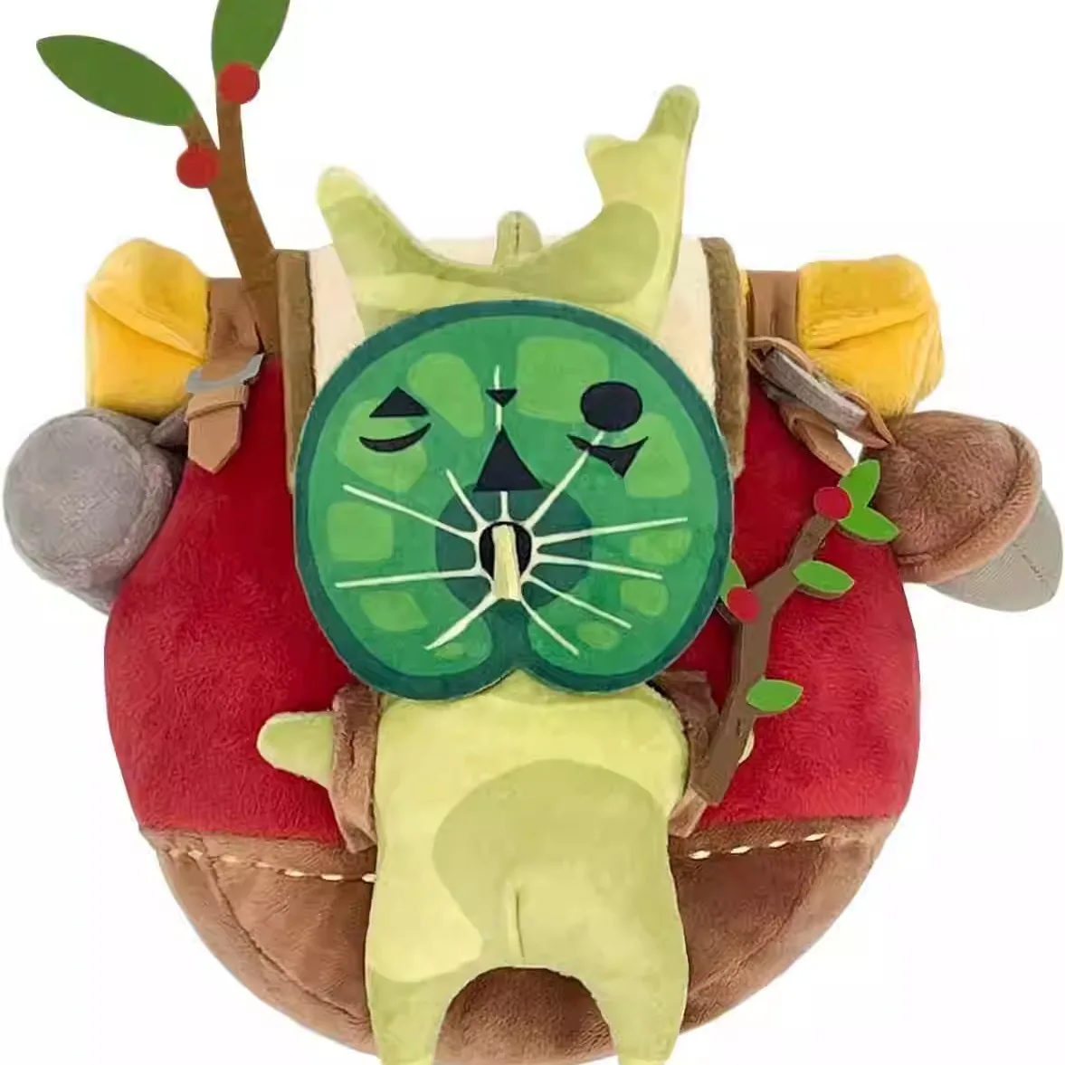 Original Legend of Zelda Tears of The Kingdom Korok Plush Doll Backpack, Hestu's Gift Travel Toy for Fans Collection SANEI