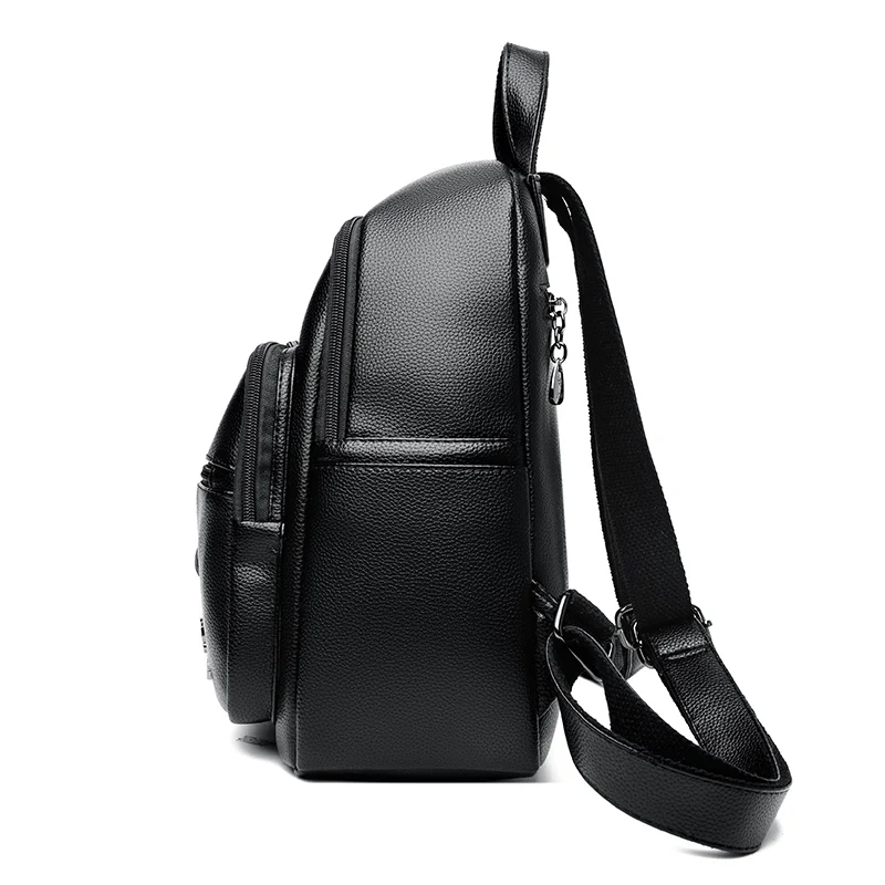 Zaino da donna in morbida pelle di alta qualità 2023 zaino da viaggio di nuova tendenza di moda borsa da scuola di grande capacità da donna di