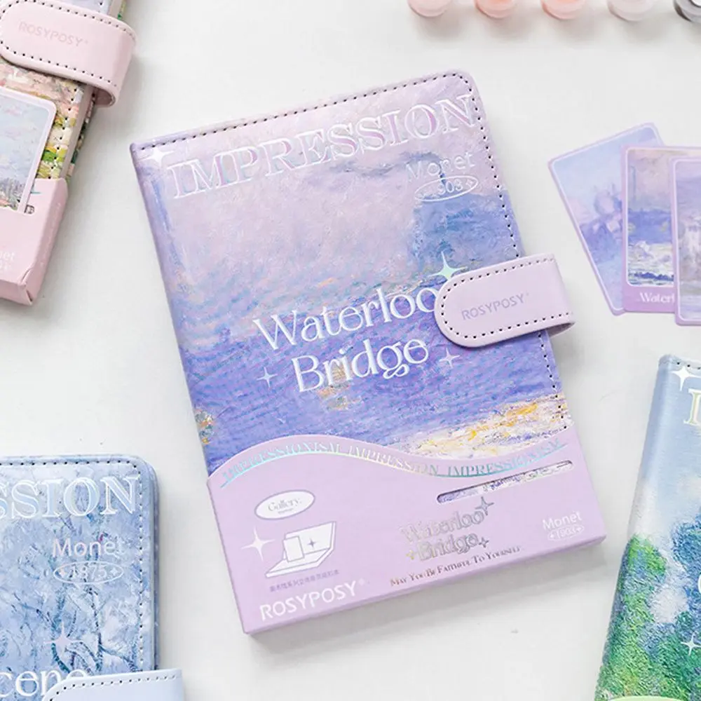 Students Gift Landscape School Stationery Magnetic Buckle Writing Pads DIY Scrapbook Handbook Notepad Scenery Notebook