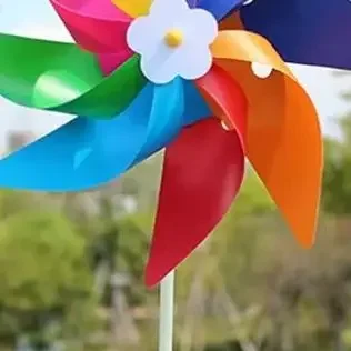 1 PC กลางแจ้ง Windmill WIND SPINNER เด็ก YARD Garden PARTY เครื่องประดับตกแต่ง Windmill ของเล่น