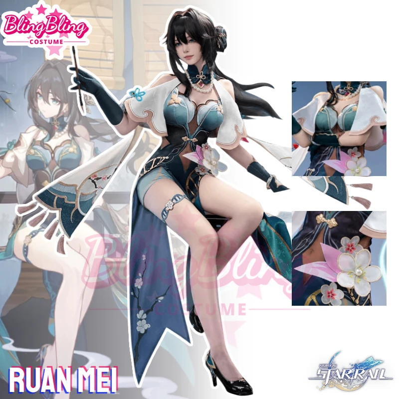 Star Rail Ruan Mei Cosplay Costume Game Honkai Star Rail Genius Society RuanMei Cosplay Costume Ruan Mei Sexy Costume Halloween