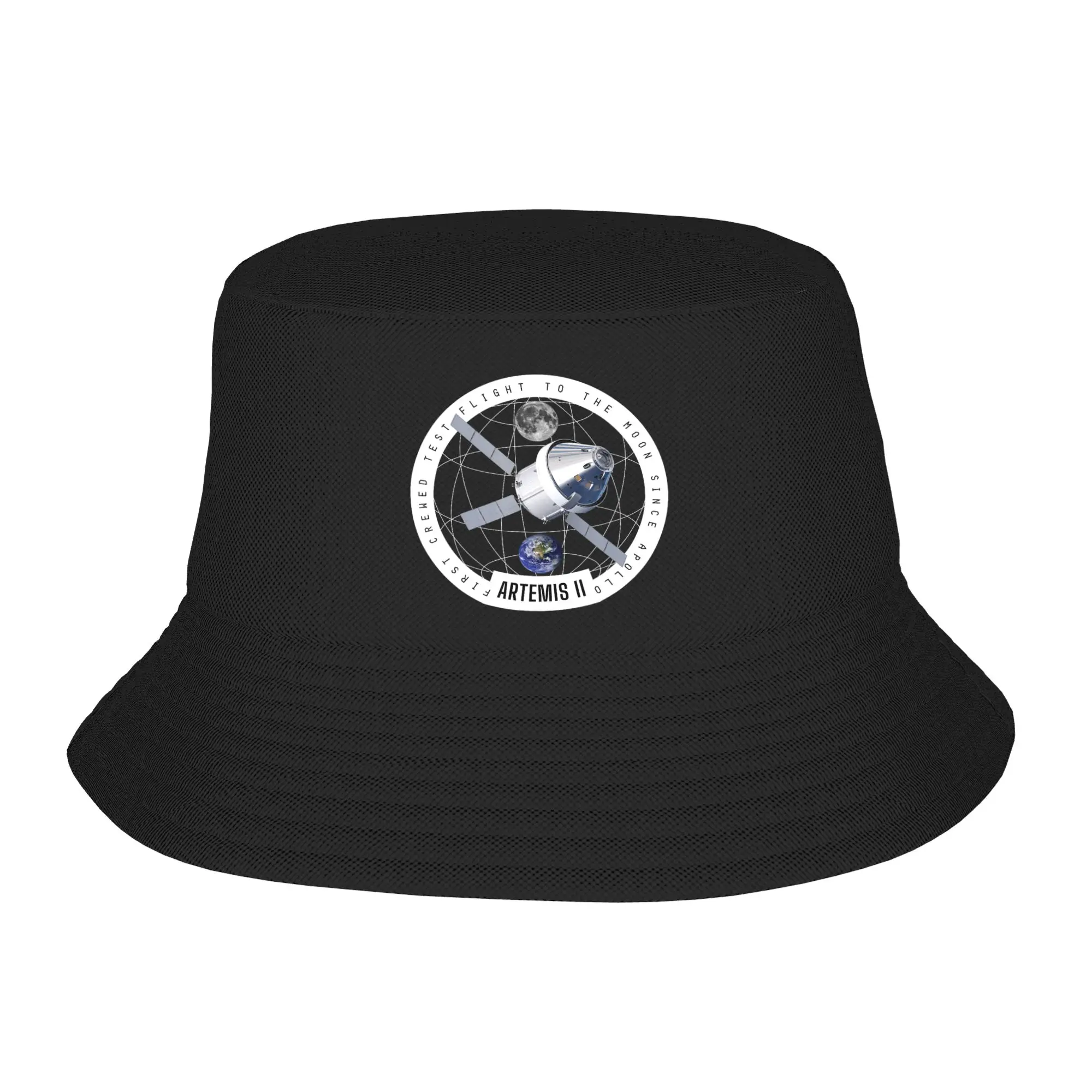 Men Women Artemis-II Program  Commemorative Bucket Hat  Personality Fisherman Hats Spring Trendy Fishing Caps Sunscreen Hat