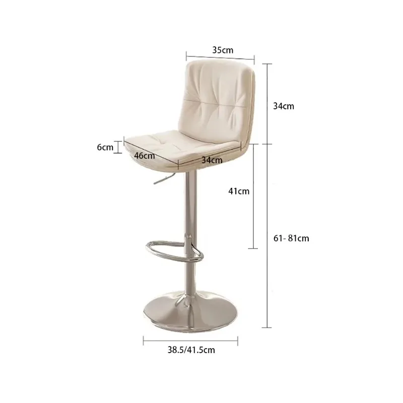 프리미엄 뷰티 바 의자 럭셔리 북유럽 현대 간단한 바 의자 편안한 조절 가능한 높이 Taburetes De Bar 홈 가구