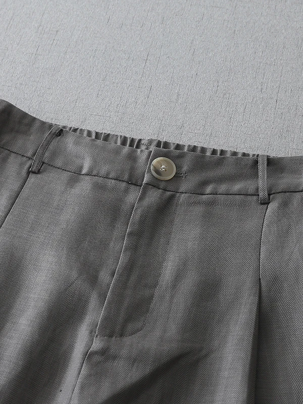 Ele سراويل تقليدية نسائية فضفاضة واسعة الساق مزيج الكتان سراويل صيفية ستة سبعة أطوال كورية Sle للتنقل Sle #5