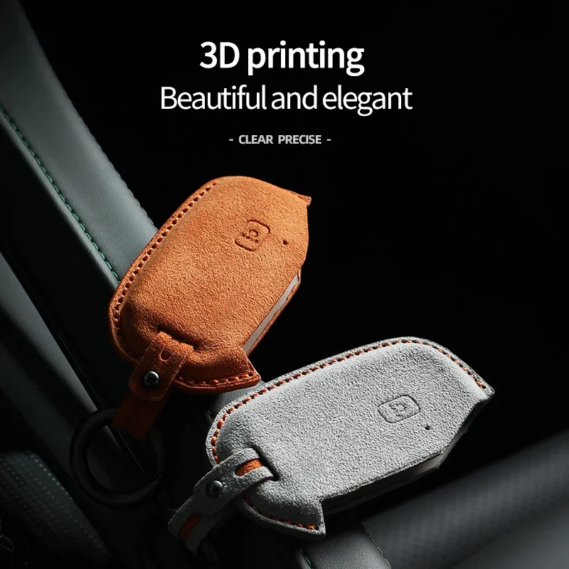 Car Key Case Cover Shell For Kia Seltos Sportage Sorento Cerato KX5 Niro Forte K3 K5 Telluride Suede Protector Accessories