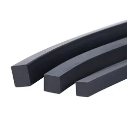Black Square Fluorine Rubber Strip 4mm 5mm 6mm 7mm 8mm Fluororubber Cord Seal Acid Alkali Corrosion High Temp And Oil Resistant