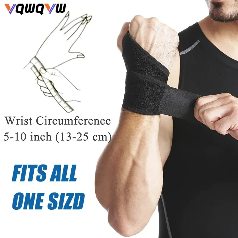 1Pcs Wrist Wraps Brace Adjustable Tendonitis Support for Carpal Tunnel Arthritis Sprained Pain Protection Sleeve Weightlifiting