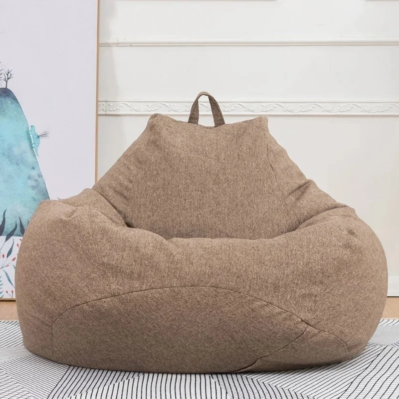 Juste de canapé paresseux sans remplissage, siège de chaise longue confortable, pouf pouf, housse de chaise pour salon, grand et petit, 1 pièce