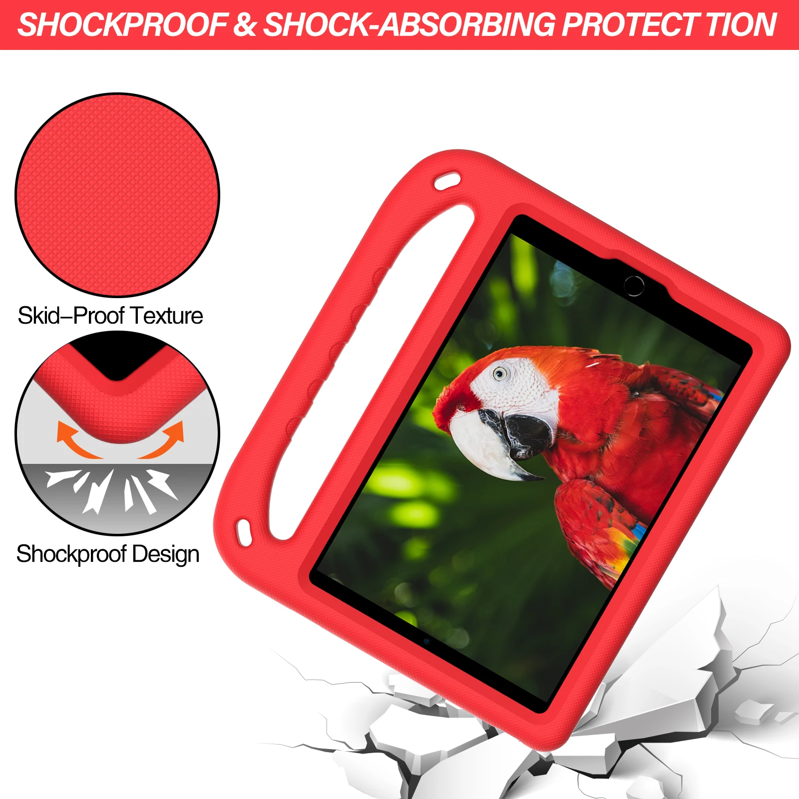 Rugged Shockproof Tablet For ipad Pro 13 Air 13 2024 A2926 A3007 A2903 A2904 stand strap Cover EVA material Hybrid